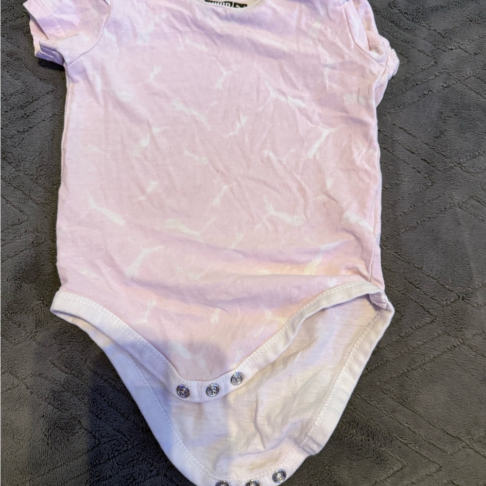Puma Light Pink Baby Bodysuit